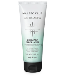 Shampoo Esfoliante Malbec Club Anticaspa 150ml